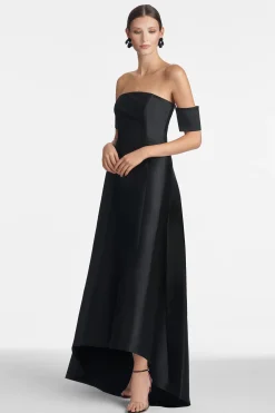 Sachin & Babi Plus Sizes|Strapless<Agyness Gown - Black