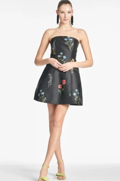 Sachin & Babi Fit & Flare|Mini<Alanna Dress - Noir Bouquet Noirbouquet