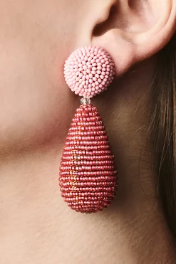Sachin & Babi Earrings<Alena Earrings - Smooth Beads White/jet
