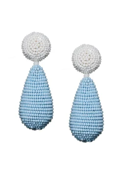 Sachin & Babi Earrings<Alena Earrings - Smooth Beads White/jet