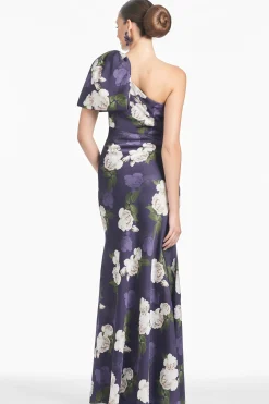 Sachin & Babi One Shoulder<Aubrey Gown - Twilight Blooms Twilightblooms