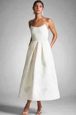 Sachin & Babi Fit & Flare|Midi<Audra Dress - Ivory/Embroidered Floral Ivory/embroideredfloral