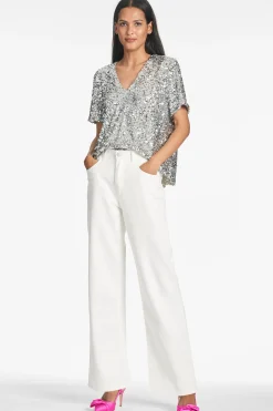 Sachin & Babi Tops & Blouses<Bette Top - Silver