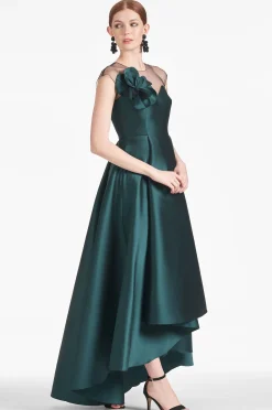 Sachin & Babi Plus Sizes|Cap Sleeve<Blakely Gown - Forest Green Forestgreen