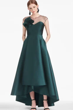 Sachin & Babi Plus Sizes|Cap Sleeve<Blakely Gown - Forest Green Forestgreen