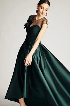 Sachin & Babi Plus Sizes|Cap Sleeve<Blakely Gown - Forest Green Forestgreen