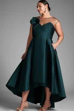 Sachin & Babi Plus Sizes|Cap Sleeve<Blakely Gown - Forest Green Forestgreen