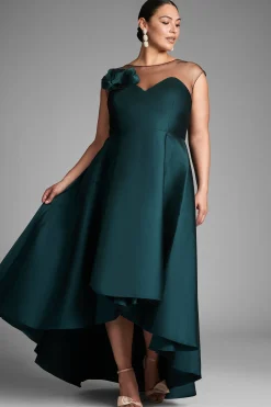 Sachin & Babi Plus Sizes|Cap Sleeve<Blakely Gown - Forest Green Forestgreen