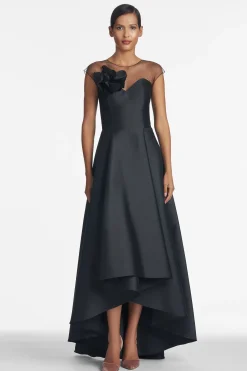 Sachin & Babi Plus Sizes|Cap Sleeve<Blakely Gown - Jet
