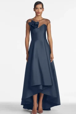 Sachin & Babi Plus Sizes|Cap Sleeve<Blakely Gown - Navy
