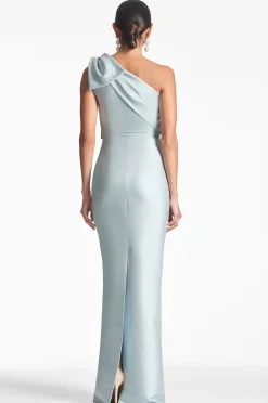 Sachin & Babi One Shoulder<Bonnie Gown - Ash Blue Ashblue
