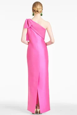Sachin & Babi One Shoulder<Bonnie Gown - Fuchsia