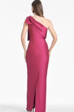 Sachin & Babi One Shoulder<Bonnie Gown - Rhodolite