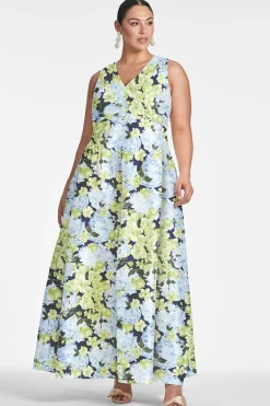 Sachin & Babi Plus Sizes|Sleeveless<Brooke Gown - Garden Club Gardenclub