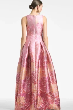 Sachin & Babi Sleeveless<Brooke Gown - Light Sunset Hydrangea Lightsunsethydrangea