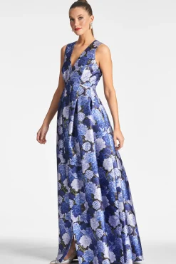 Sachin & Babi Plus Sizes|Sleeveless<Brooke Gown - Rosa Azurro Rosaazurro