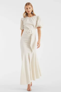 Sachin & Babi Plus Sizes|Midi<Camila Dress - Ivory
