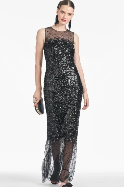 Sachin & Babi Sleeveless<Candice Gown - Black