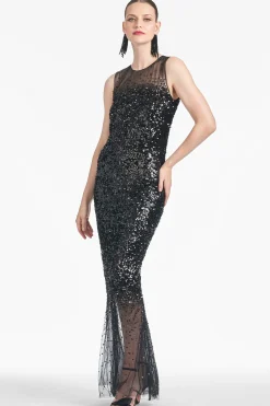 Sachin & Babi Sleeveless<Candice Gown - Black