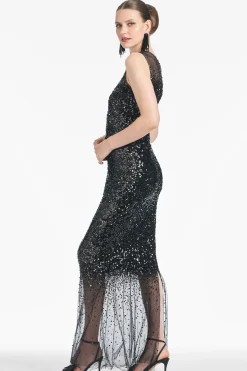 Sachin & Babi Sleeveless<Candice Gown - Black