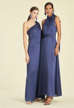 Sachin & Babi Plus Sizes|One Shoulder<Chelsea Gown - Deep Cobalt Deepcobalt