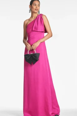 Sachin & Babi Plus Sizes|One Shoulder<Chelsea Gown - Dragonfruit