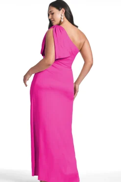 Sachin & Babi Plus Sizes|One Shoulder<Chelsea Gown - Dragonfruit