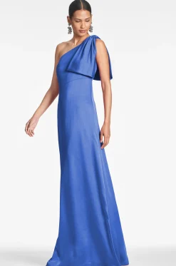 Sachin & Babi One Shoulder<Chelsea Gown - French Blue Frenchblue