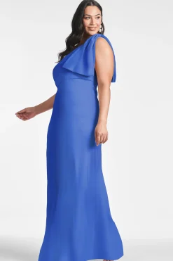 Sachin & Babi One Shoulder<Chelsea Gown - French Blue Frenchblue