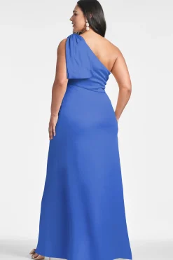 Sachin & Babi One Shoulder<Chelsea Gown - French Blue Frenchblue