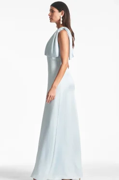 Sachin & Babi Plus Sizes|One Shoulder<Chelsea Gown - Ice Blue Iceblue
