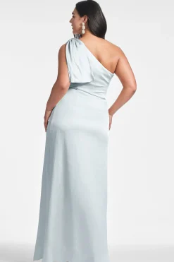 Sachin & Babi Plus Sizes|One Shoulder<Chelsea Gown - Ice Blue Iceblue
