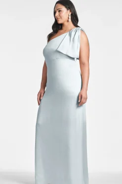 Sachin & Babi Plus Sizes|One Shoulder<Chelsea Gown - Ice Blue Iceblue