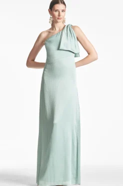 Sachin & Babi Plus Sizes|One Shoulder<Chelsea Gown - Jade