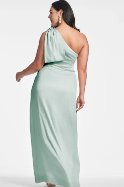 Sachin & Babi Plus Sizes|One Shoulder<Chelsea Gown - Jade