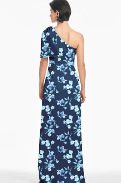 Sachin & Babi One Shoulder<Chelsea Gown - Poseidon Venetian Petal Poseidonvenetianpetal