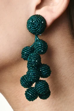 Sachin & Babi Earrings<Coconuts Earrings - Faceted Beads Emerald