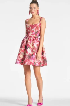 Sachin & Babi Fit & Flare|A-line<Cora Dress - Deep Pink Dahlia Deeppinkdahlia