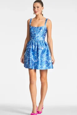 Sachin & Babi Fit & Flare|A-line<Cora Dress - Mediterranean Blooms Mediterraneanblooms