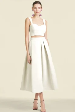 Sachin & Babi Matching Sets|Tops & Blouses<Darcy Top - Off White - Mikado Offwhite