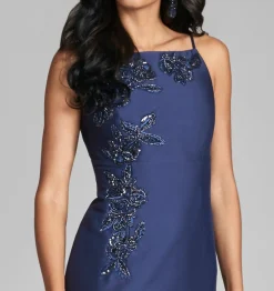 Sachin & Babi Sleeveless<Embellished Pryce Gown - Night Sky Nightsky
