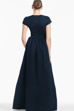 Sachin & Babi Cap Sleeve<Estelle Gown - Poseidon
