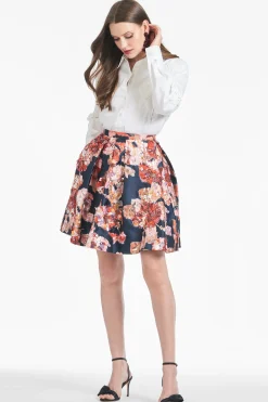 Sachin & Babi Matching Sets|Skirts<Eton Skirt - Bedford Bouquet Bedfordbouquet