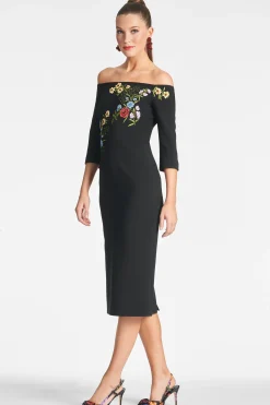 Sachin & Babi Midi<Fatima Dress - Noir Bouquet Noirbouquet