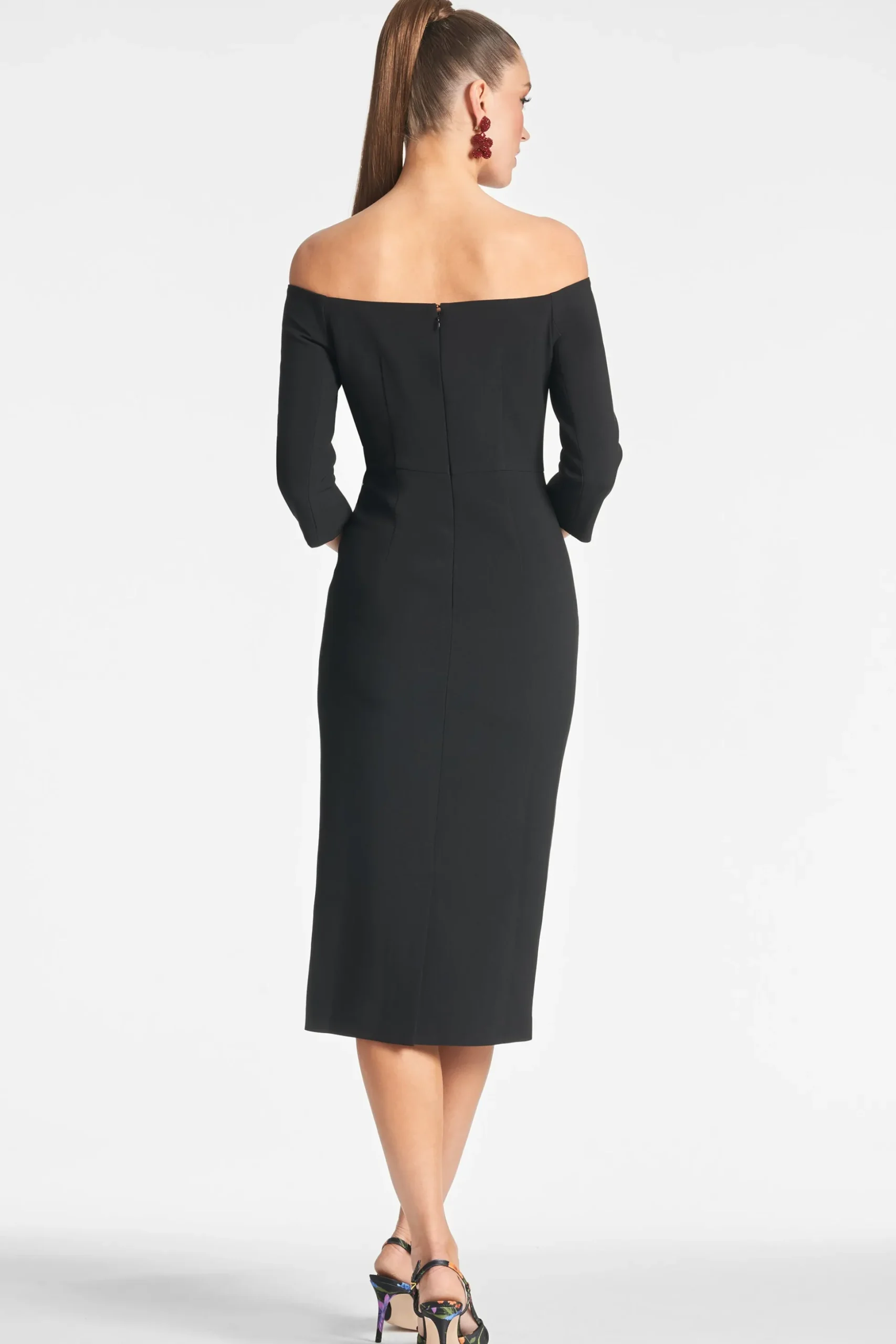 Sachin & Babi Midi<Fatima Dress - Noir Bouquet Noirbouquet
