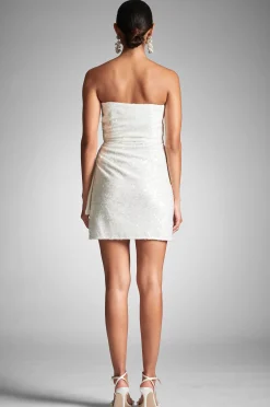 Sachin & Babi Mini<Fete Dress - Ivory Sequins Clear/ivory
