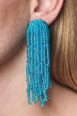 Sachin & Babi Earrings<Fountain Earrings - Faceted Beads Black