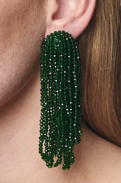 Sachin & Babi Earrings<Fountain Earrings - Faceted Beads Black