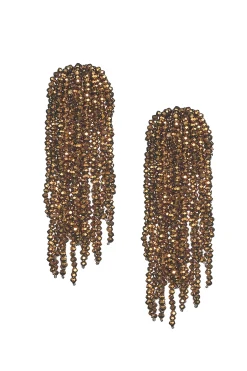 Sachin & Babi Earrings<Fountain Earrings - Metallic Faceted Beads Rustgold