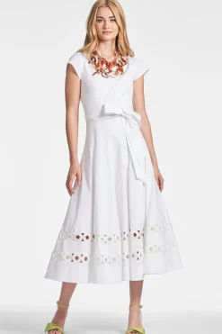 Sachin & Babi Plus Sizes|Fit & Flare<Ganika Dress - White